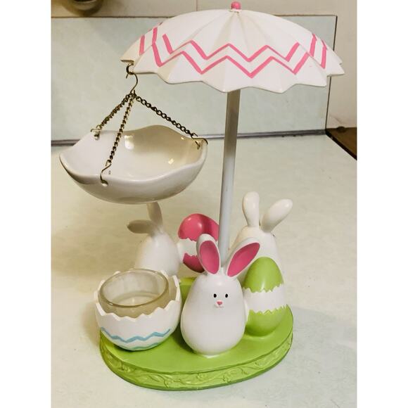 Yankee Candle Ceramic Bunny Dance Easter Tart Warmer - Picture 1 of 6